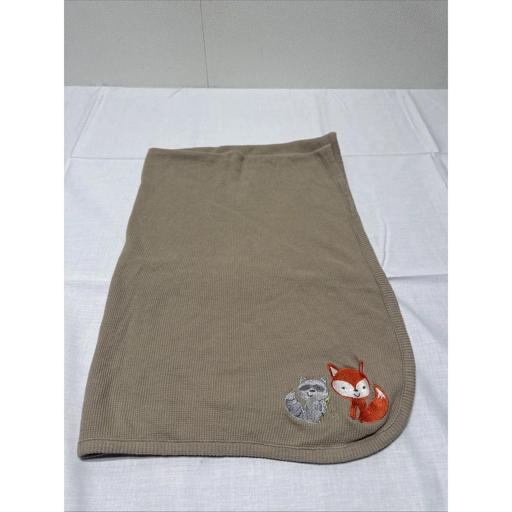 Koala Baby Brown Fox Raccoon Thermal Blanket Waffle Weave Forest Lovey 30